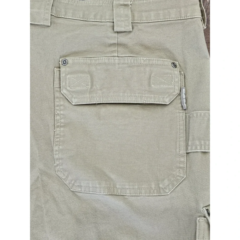 Duluth Trading Co Flex Fire Hose Cargo Shorts Mens 48 Khaki Tan Workwear Hiking